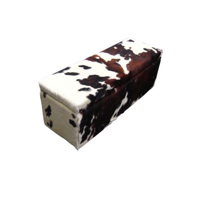 Coffin with cowhide