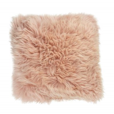 sheepskin pillow pink