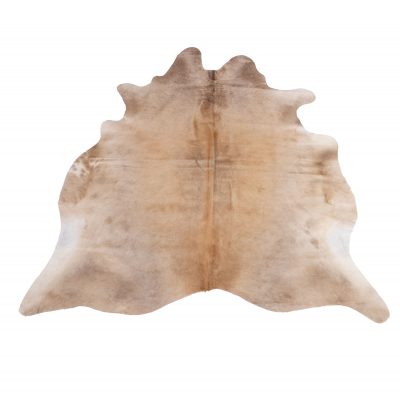 cowhide taupe white