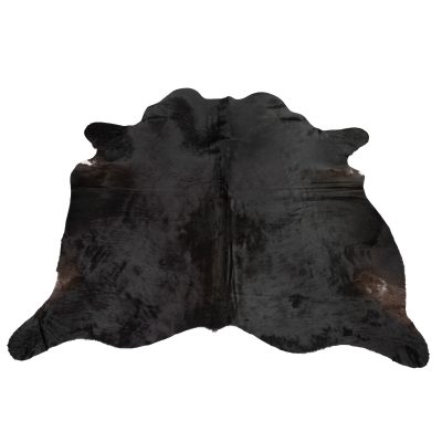 Naturally black cowhide